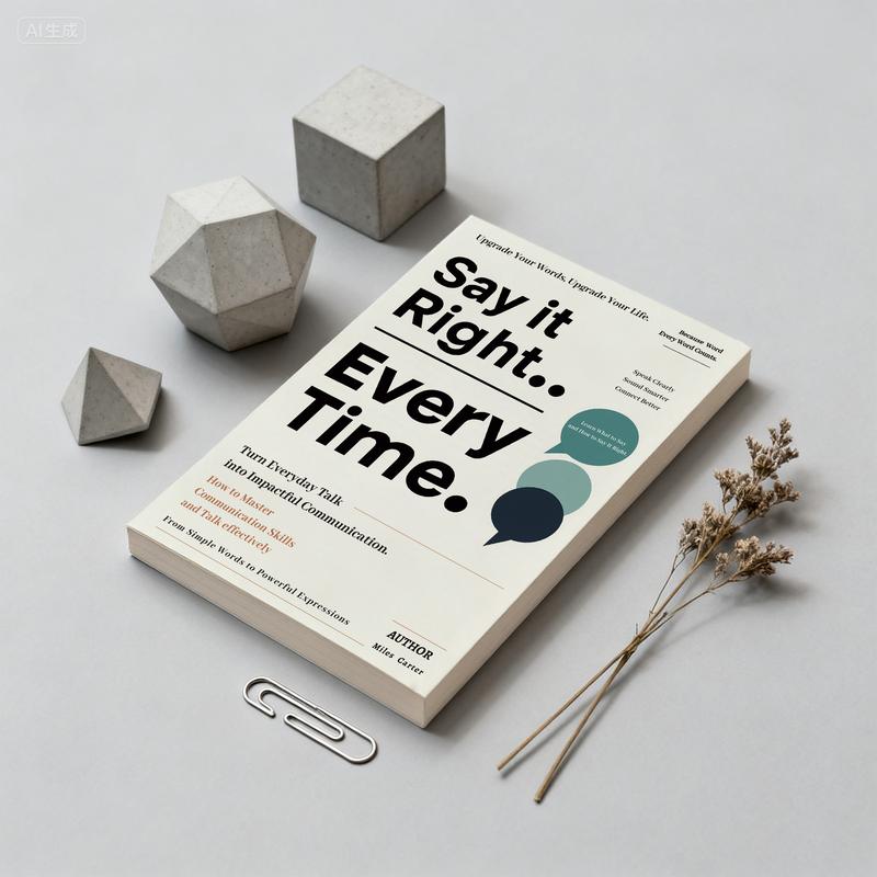 Say It Right, Every Time: A Guide to Clear & Confident Communication